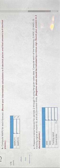5 decimal places and final answers to 4 decimal places.) c. Prepare
