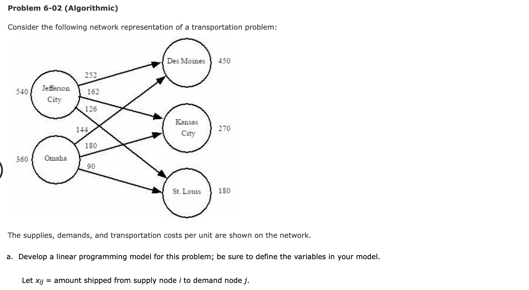 Can someone help me out with this please? Problem 6-02 (Algorithmic) Consider
