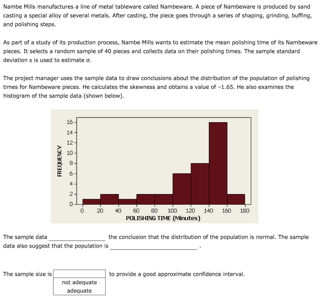 i need help solving this problem Nambe Mills manufactures a line of