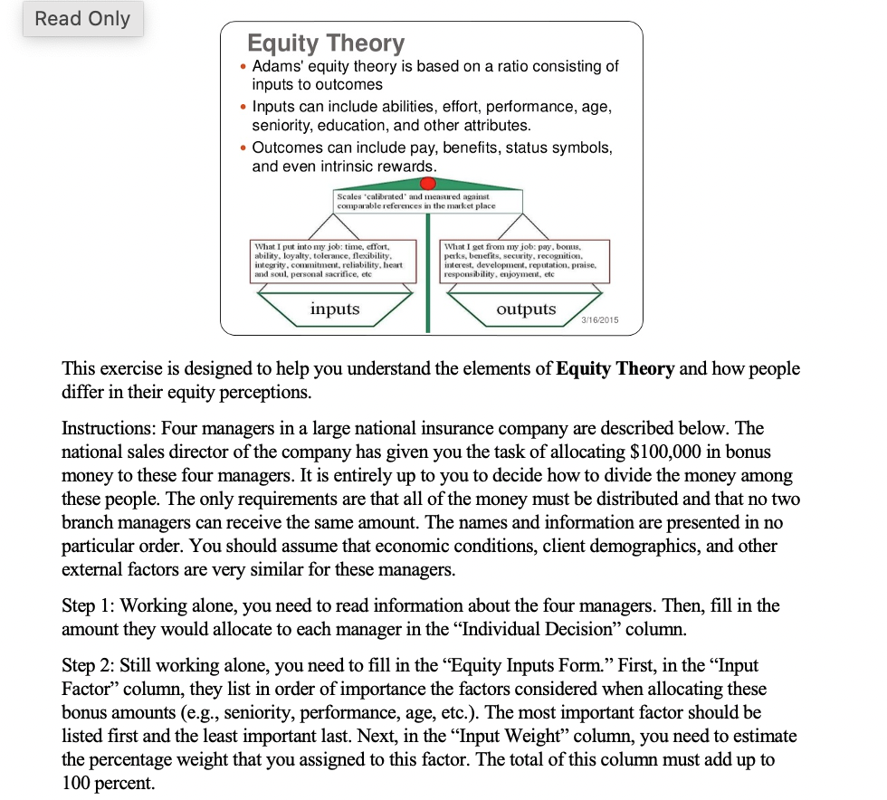 Please distribute bonuses and explain why based on performance, age seniority