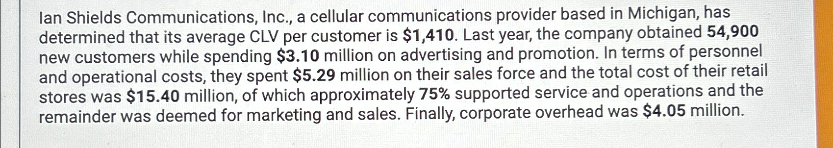  Ian Shields Communications, Inc., a cellular communications provider based in Michigan,