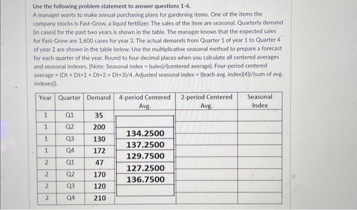 whats the answer to question four and five Use the following problem