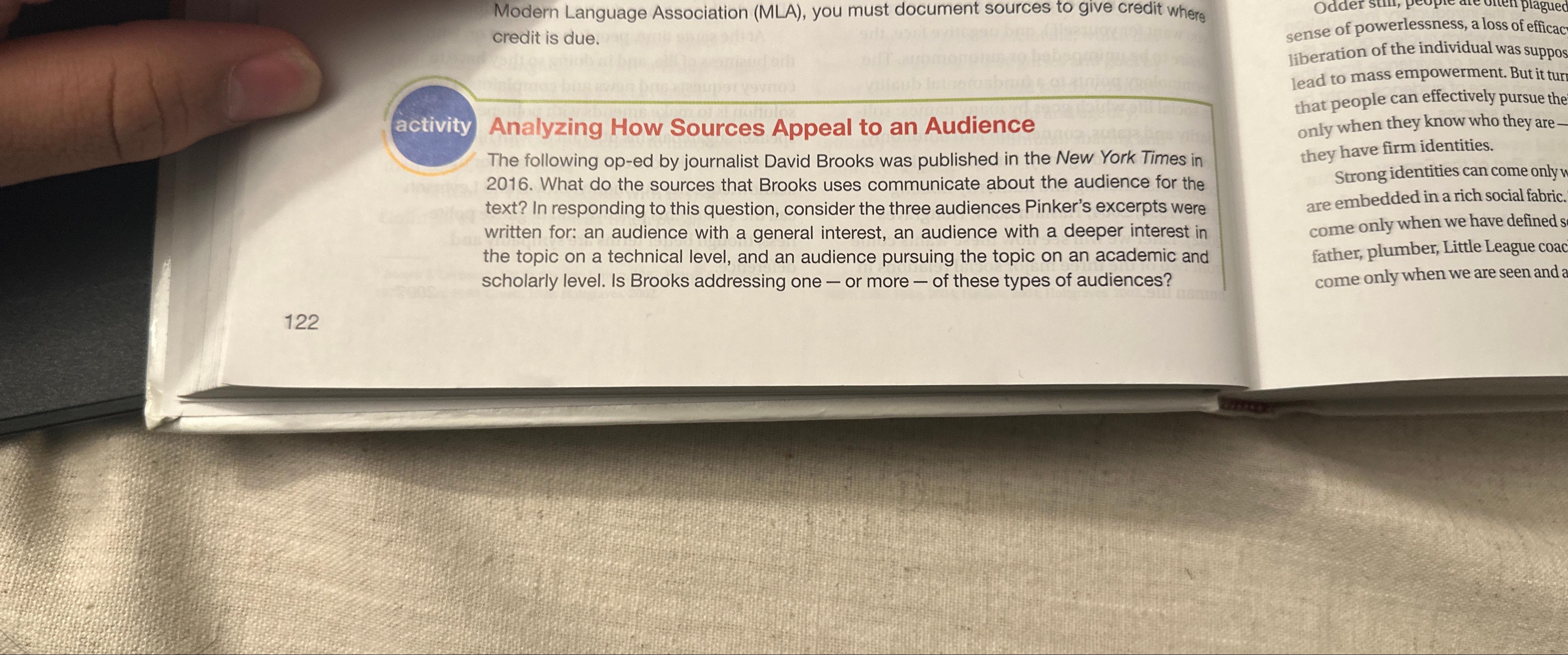  Modern Language Association (MLA), you must document sources to give credit