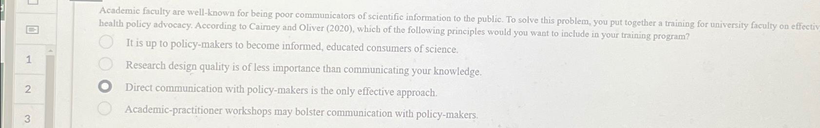  Academic faculty are well-known for being poor communicators of scientific information
