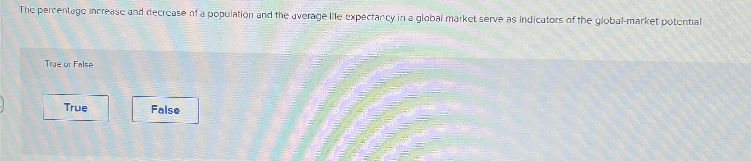  The percentage increase and decrease of a population and the average