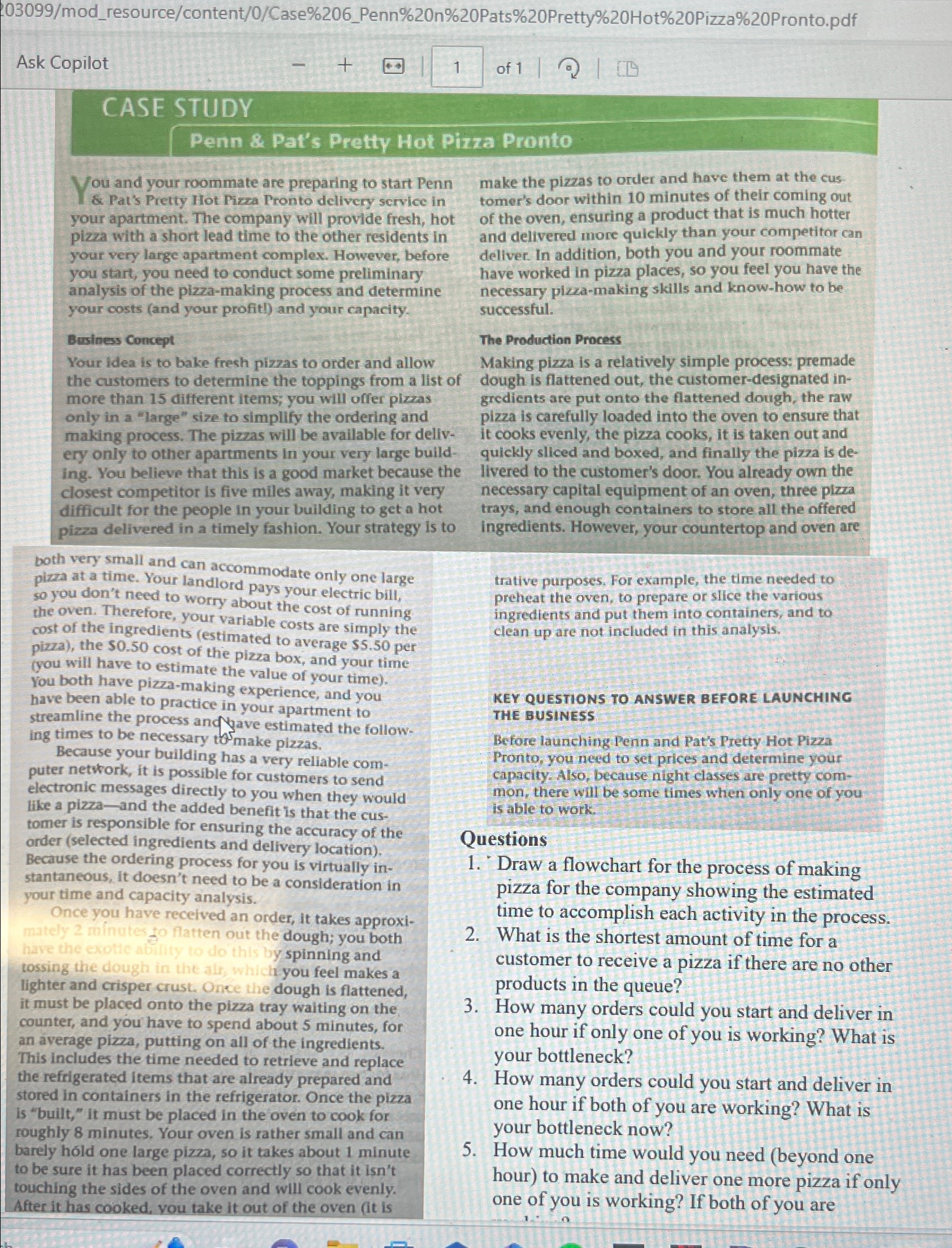  203099/mod_resource/content/0/Case%206_Penn%20n%20Pats%20Pretty%20Hot%20Pizza%20Pronto.pdf Ask Copilot CASE STUDY Penn & Pat's Pretty Hot Pizza