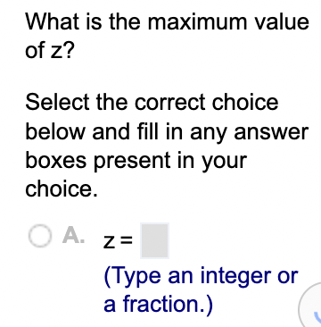 a fraction.) \\ x+2y32 & B. There is no \\ x,y0 &