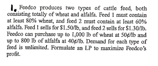  USE LINGO TO SOLVE 1. a. Formulate and solve the base