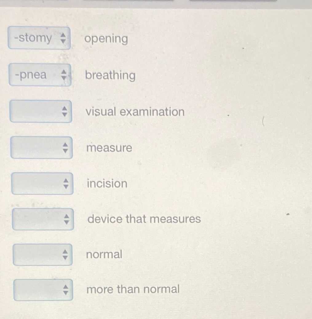  opening breathing visual examination measure incision device that measures normal more