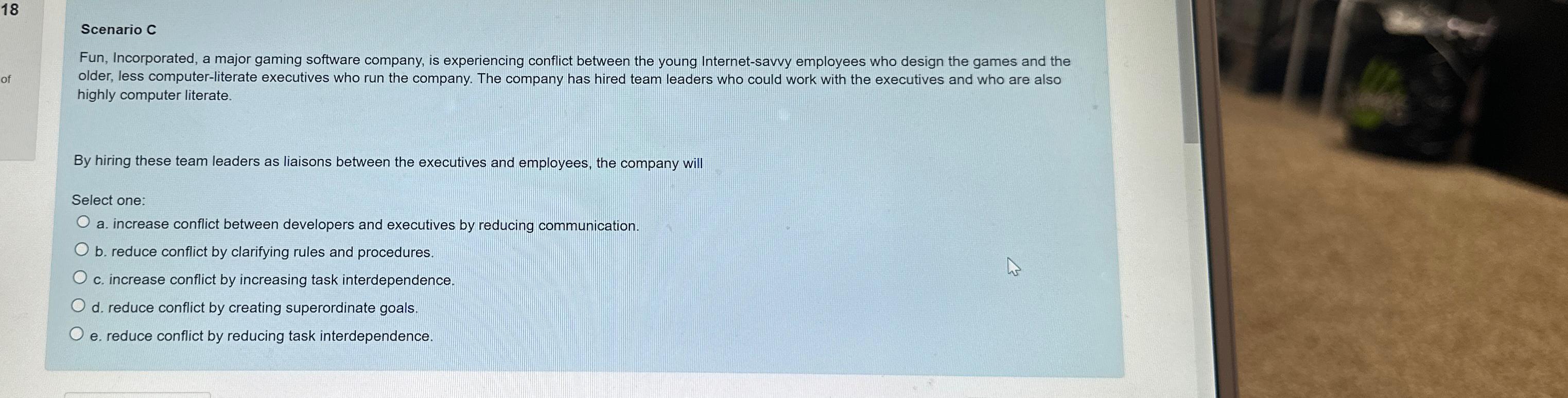  18 Scenario C Fun, Incorporated, a major gaming software company, is
