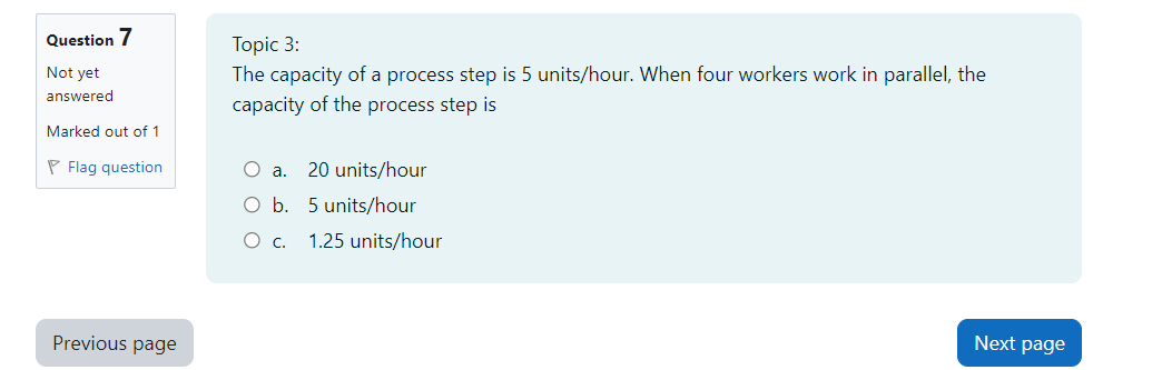 \begin{tabular}{l|l} Question 7 & Topic 3: \end{tabular} Not yet answered Marked