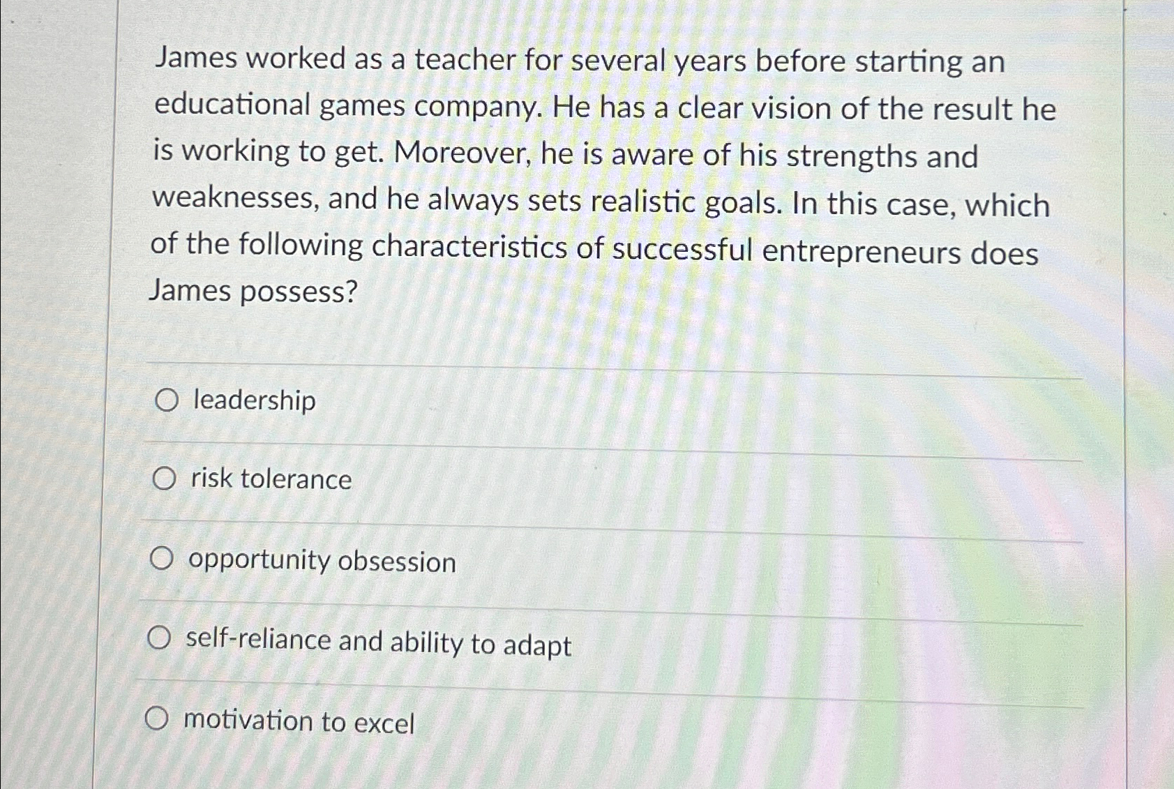  James worked as a teacher for several years before starting an