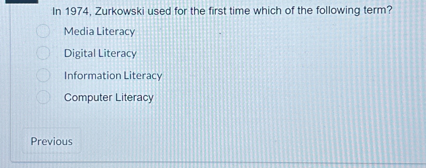  In 1974, Zurkowski used for the first time which of the