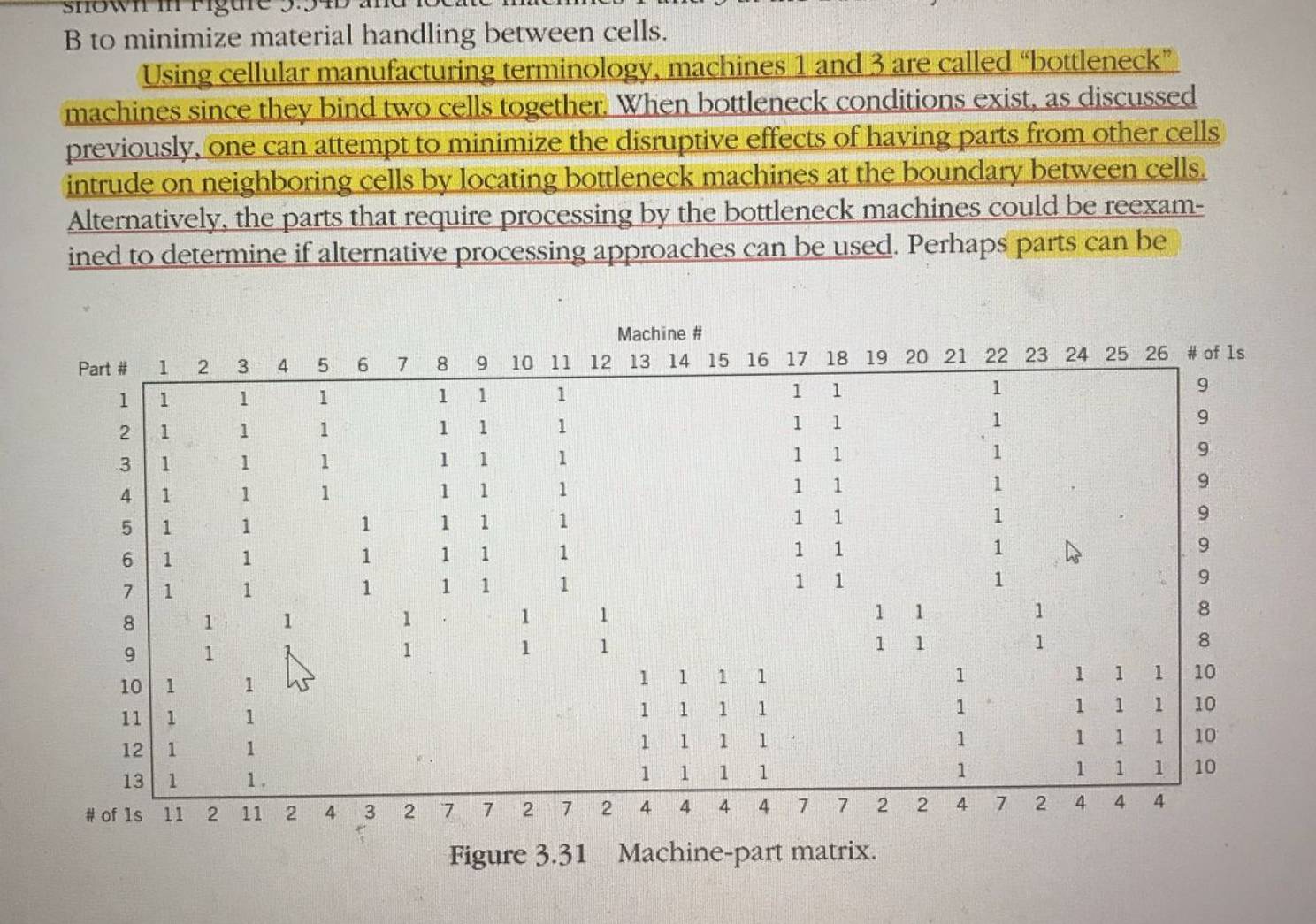  B to minimize material handling between cells. Using cellular manufacturing terminology,