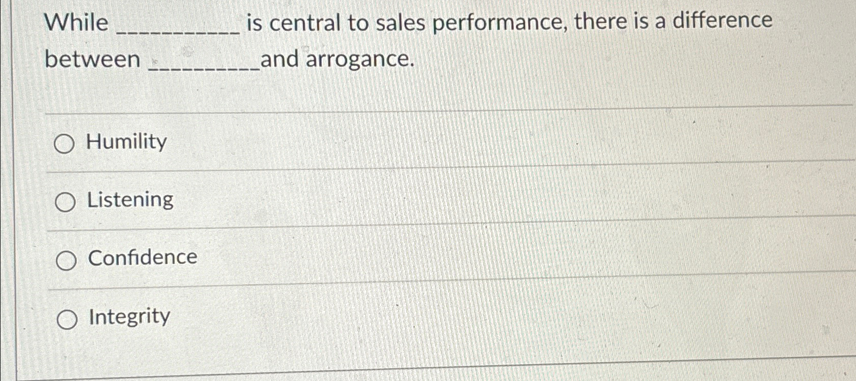  While is central to sales performance, there is a difference between