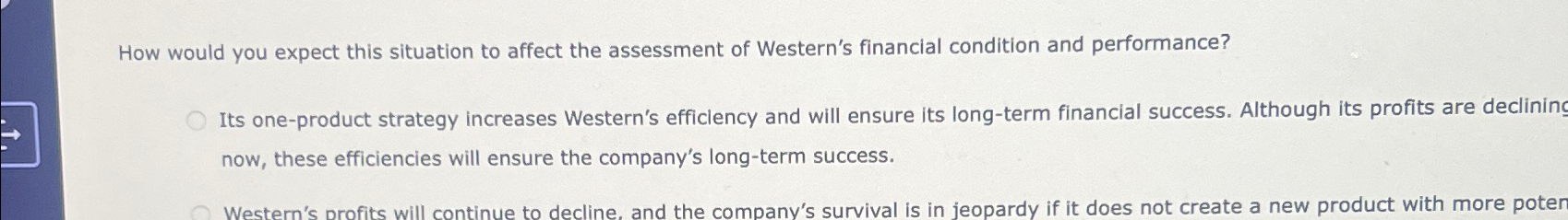  How would you expect this situation to affect the assessment of