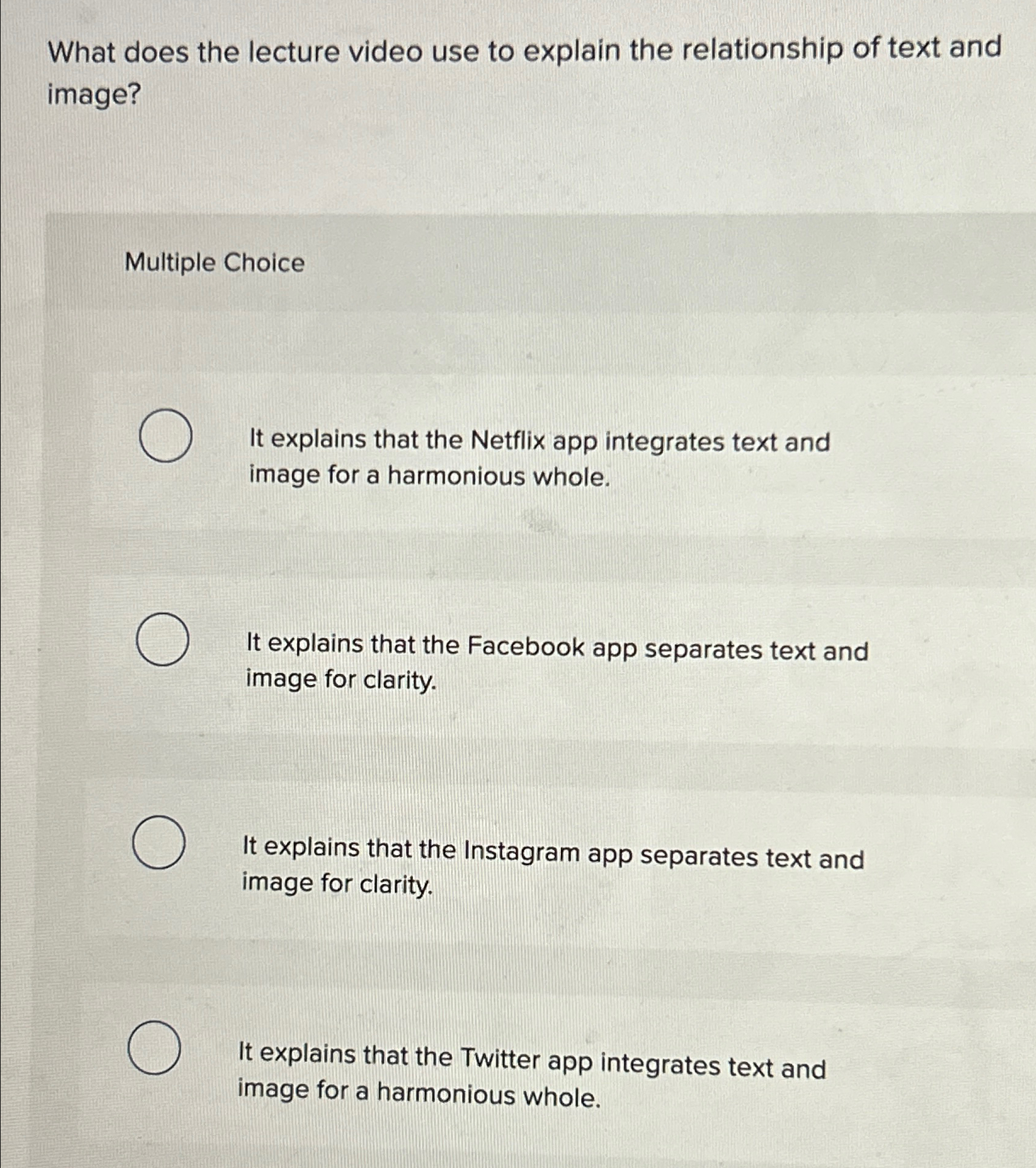  What does the lecture video use to explain the relationship of