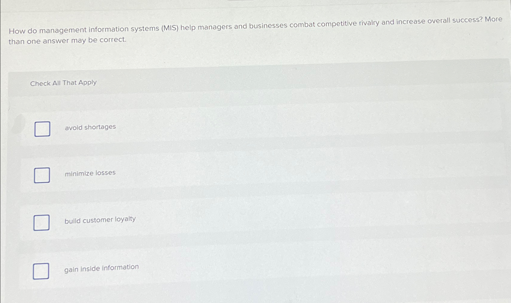  How do management information systems (MIS) help managers and businesses combat