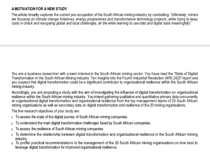  A MOTIVATION FOR A NEW STUDY The article broadly captures the