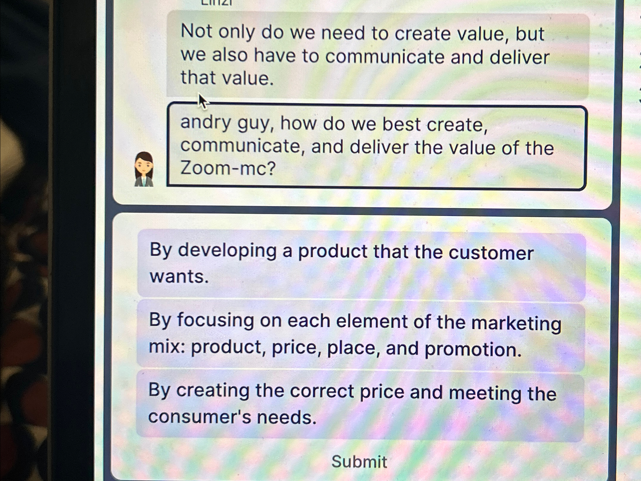  Not only do we need to create value, but we also