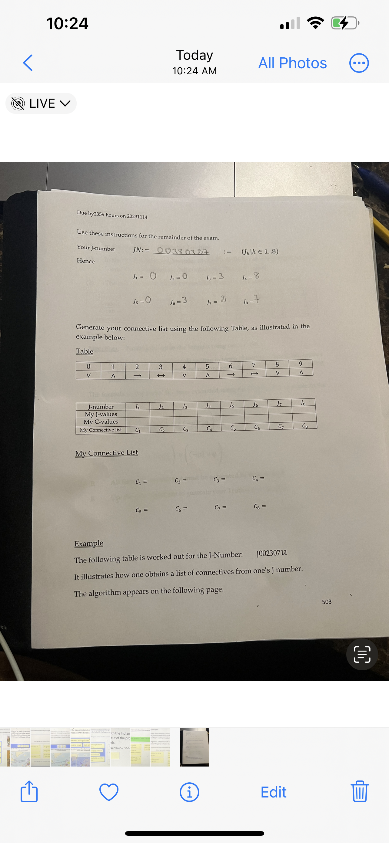 everything is in tabe just replace c list by their corresponding on