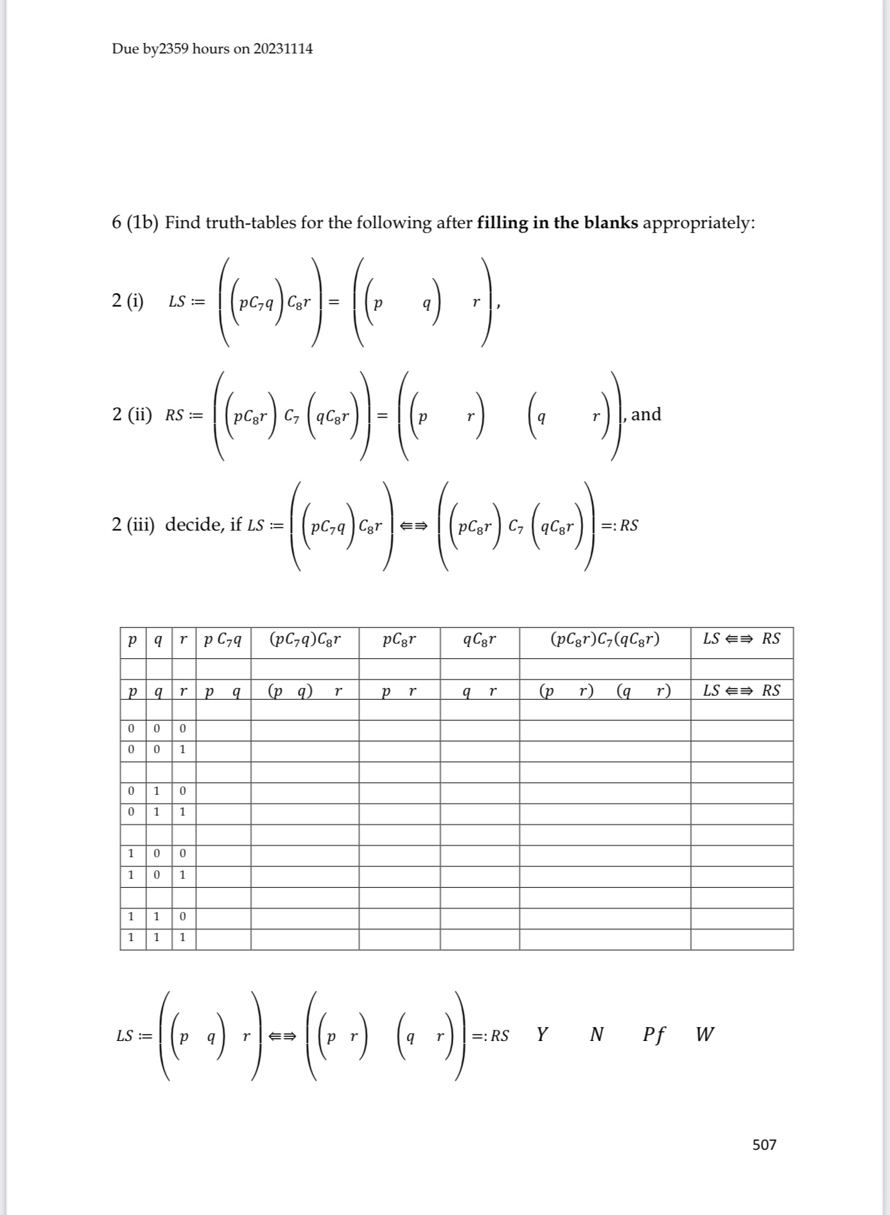 its corresponding connective, that is, C-value. (2) The last row is the