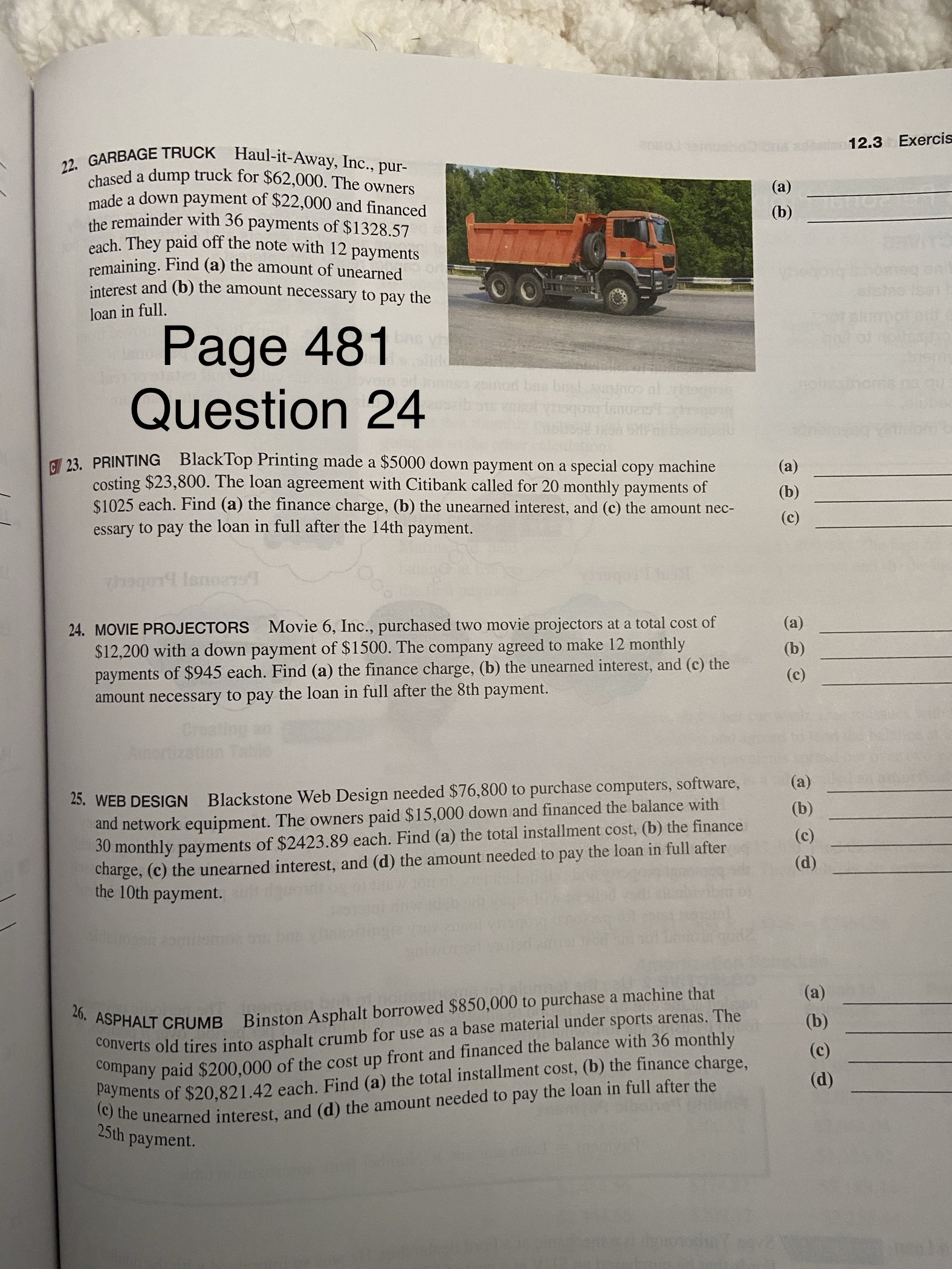 Along with the page number and question number. QUICK 12.1 Exercises A