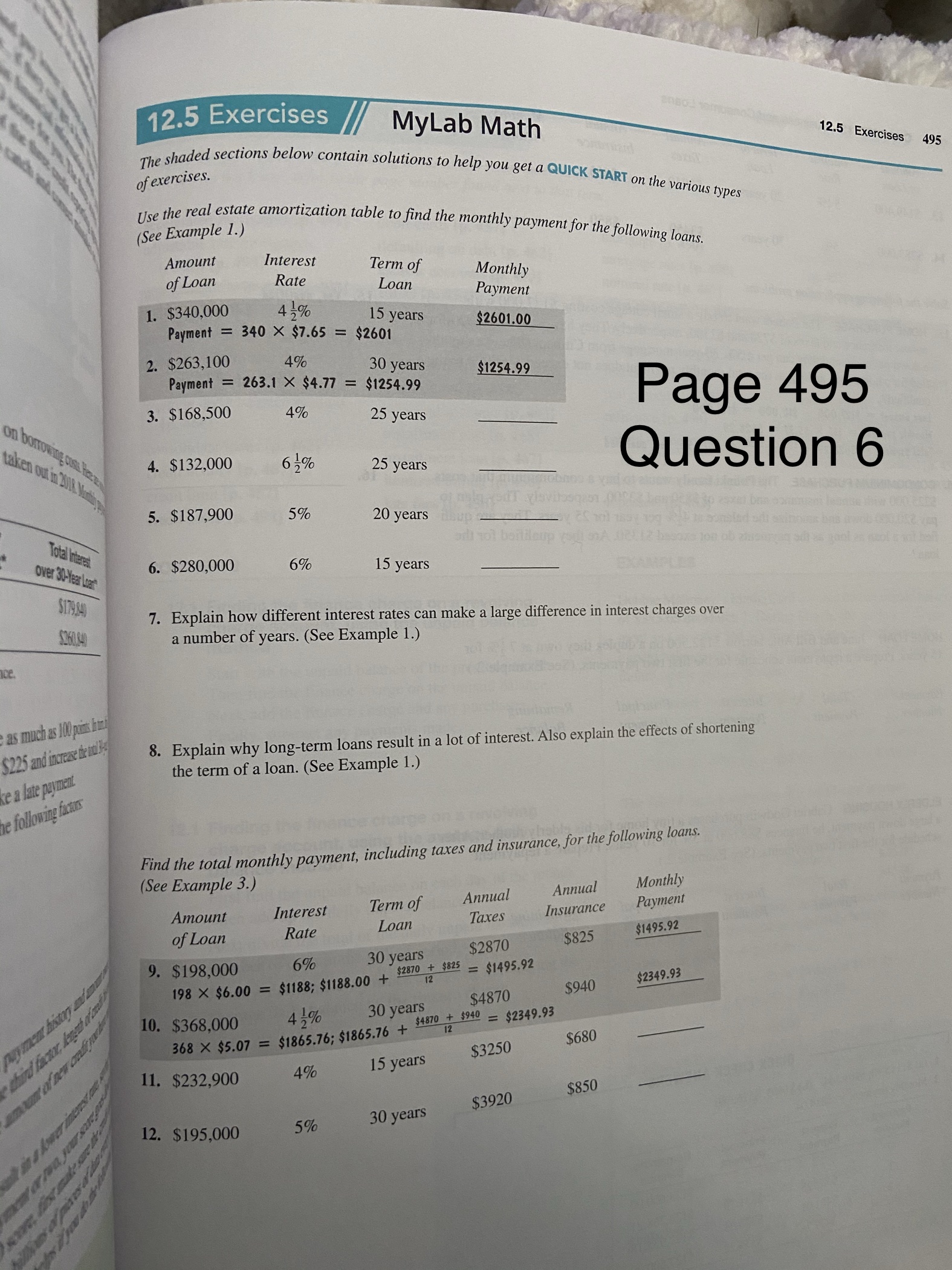 second car. Find the decrease in monthly payments MyLab Math shaded sections