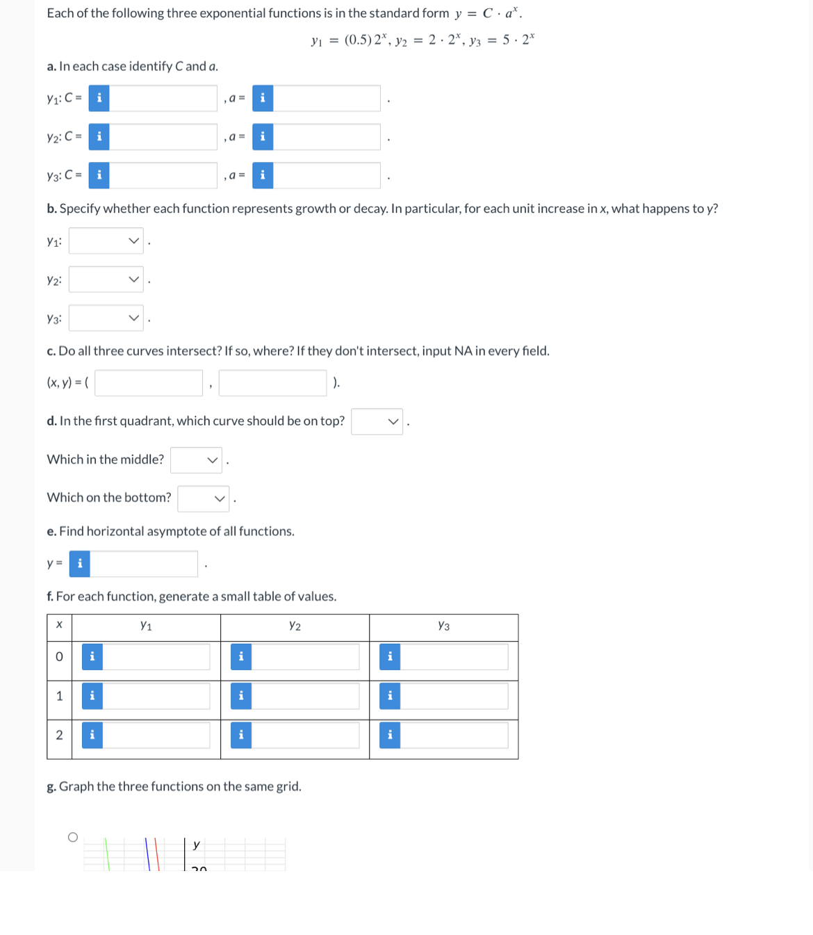 vertical intercept of l and a b. g(x) = 45(3)" v is