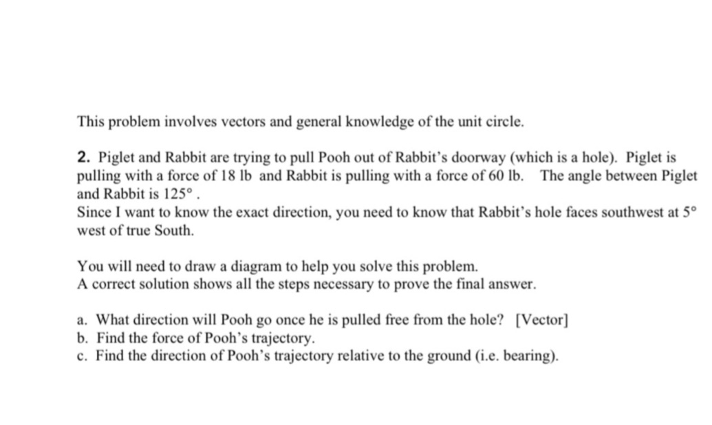 Solve a through c please and show all work This problem involves