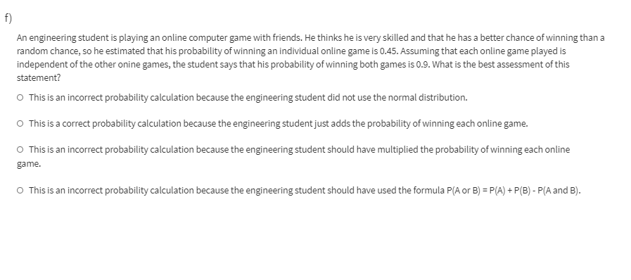 of all students at the university who smoke is 0.40. You survey