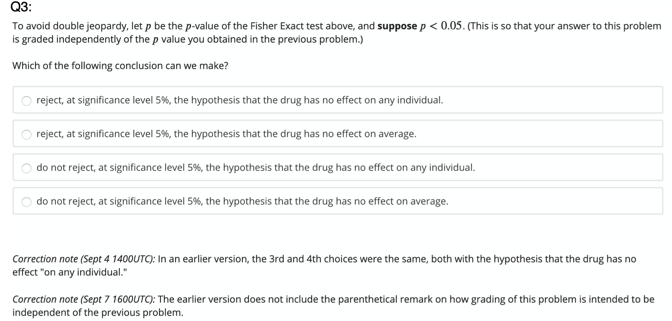 in total (in Celsius); 3 patients were treated with the drug (T