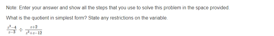in a square. Write and simplify an expression for the ratio of