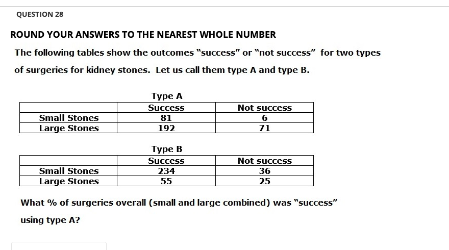 81 6 Large Stones 192 71 Type B Success Not success Small