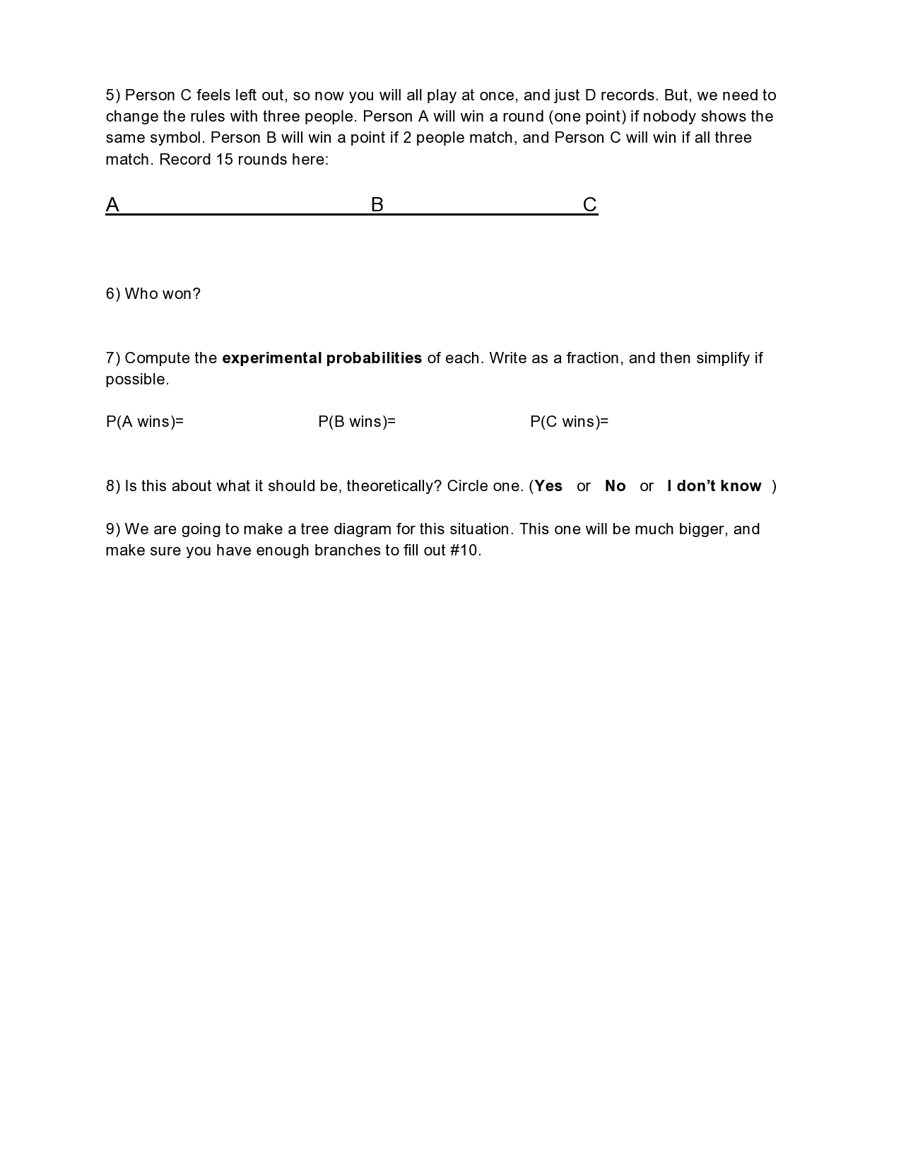 absent. I need to understand how to proceed with these questions to