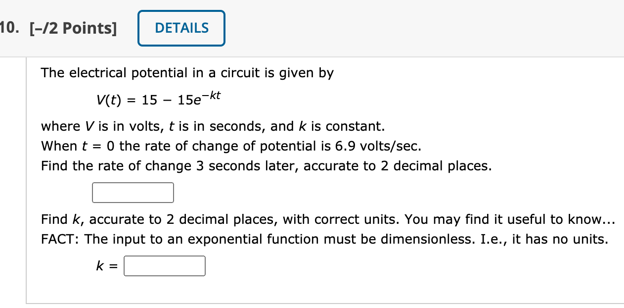seconds. The symbol v0 is an unknown constant. The velocity of the