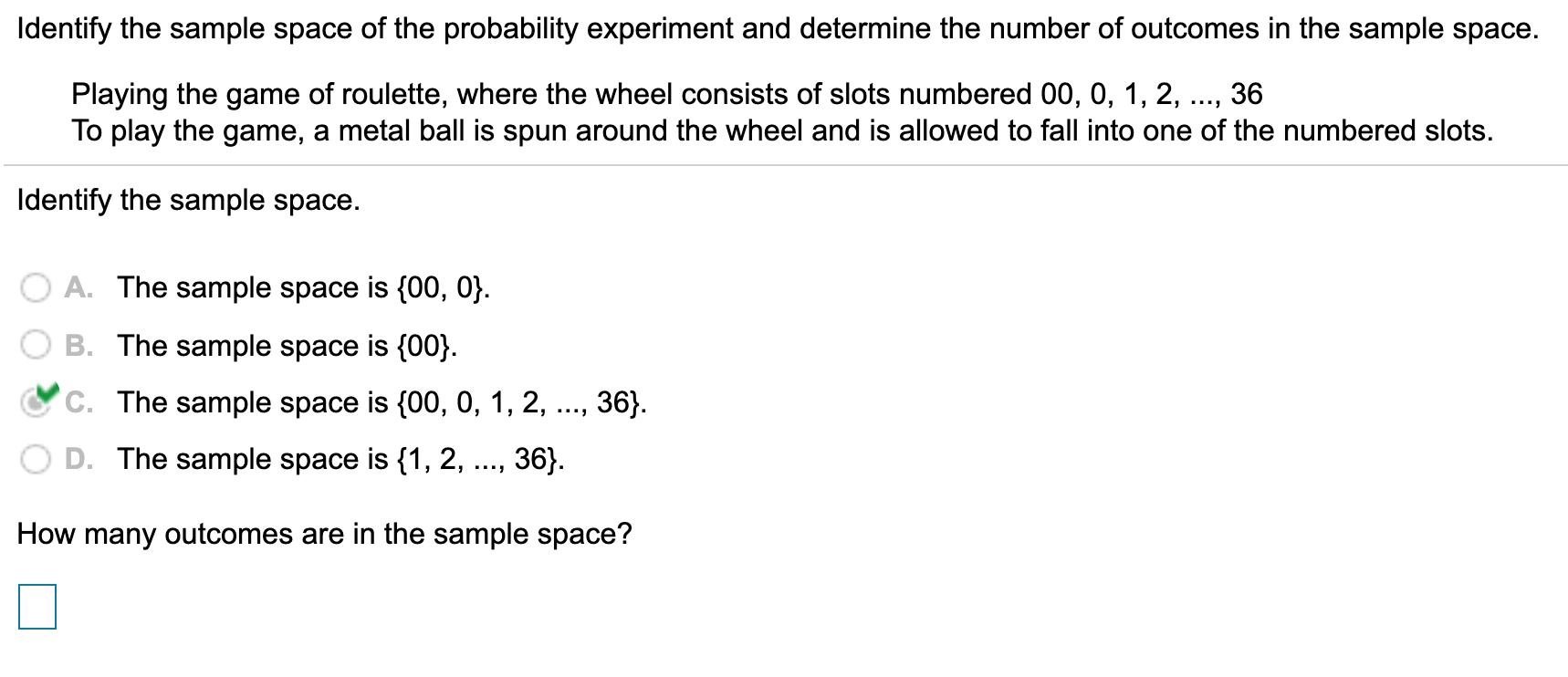 To find the Sample Space how do i get it Identify the