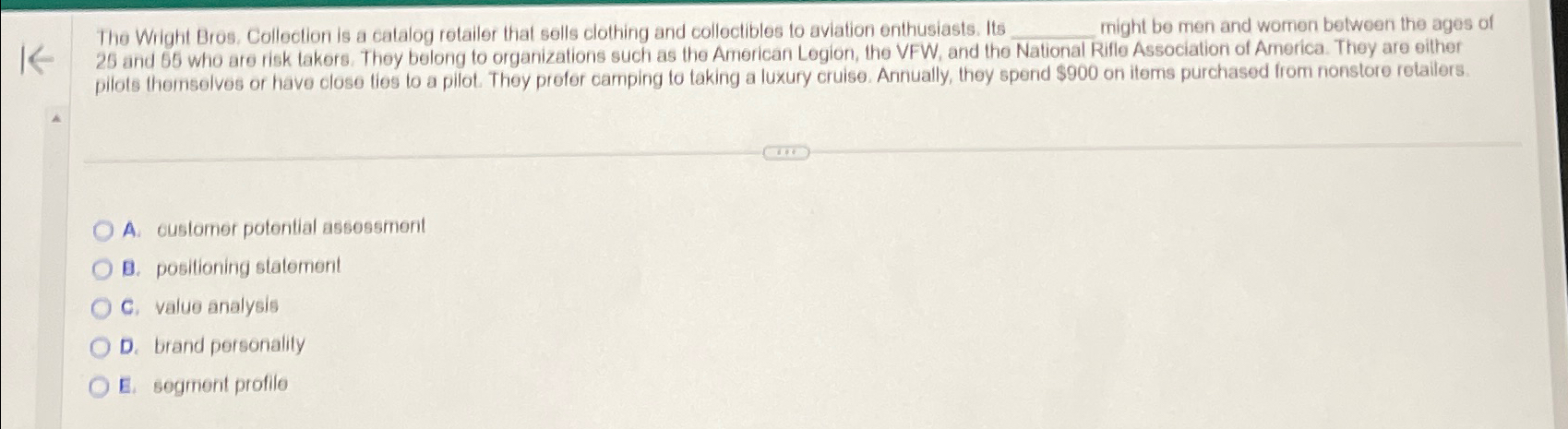  The Wright Bros, Collection is a catalog retailer that solls clothing