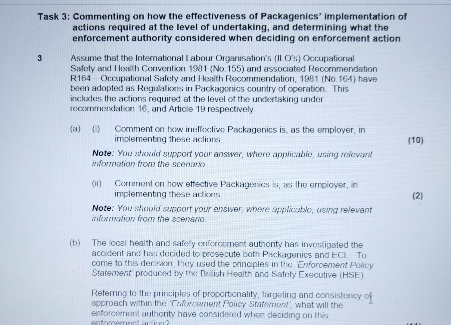 Task 3: Commenting on how the effectiveness of Packagenics' implementation of