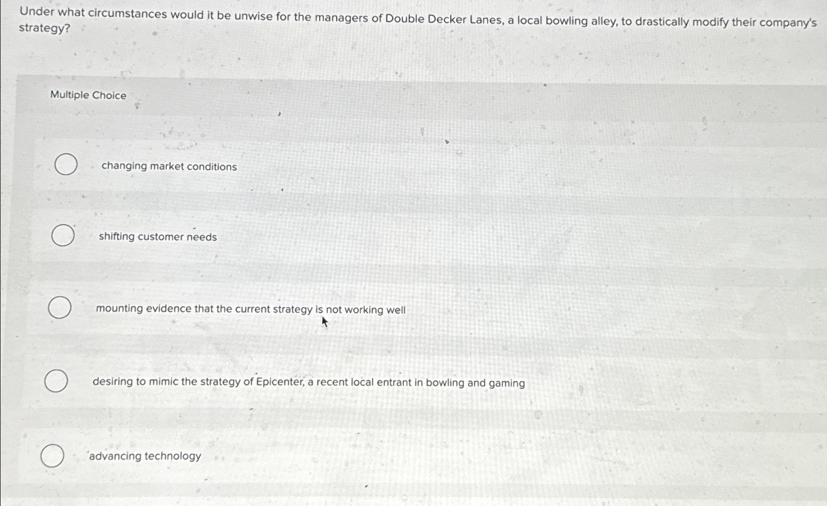  Under what circumstances would it be unwise for the managers of