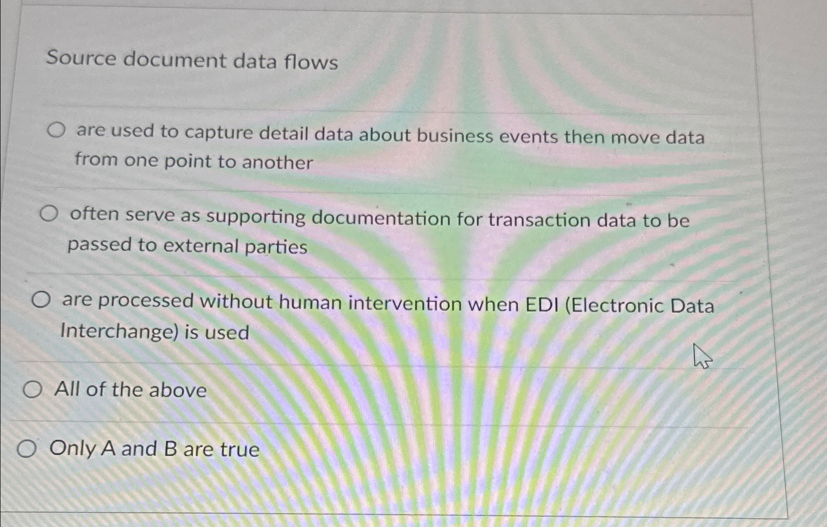  Source document data flows are used to capture detail data about