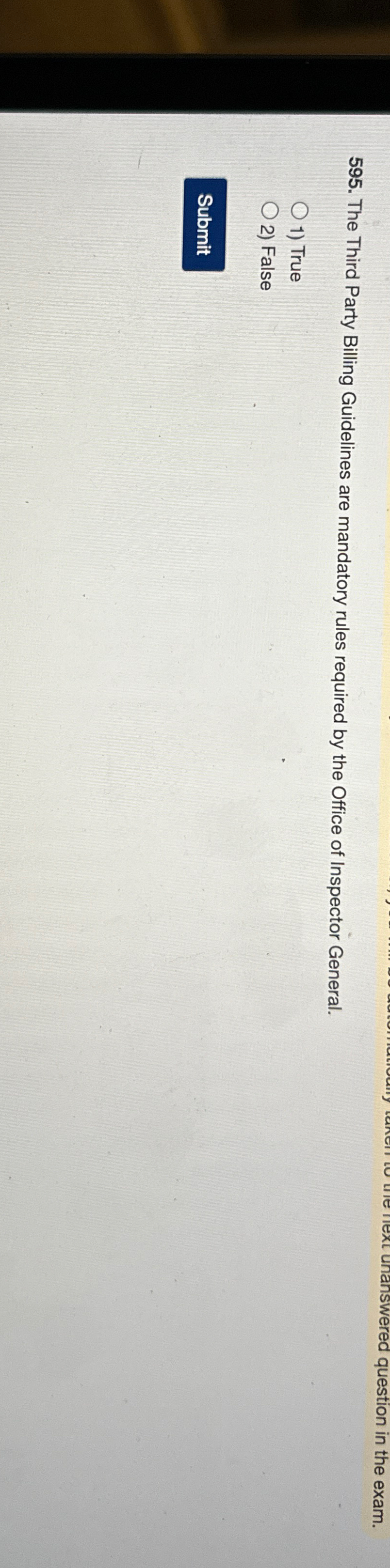  The Third Party Billing Guidelines are mandatory rules required by the