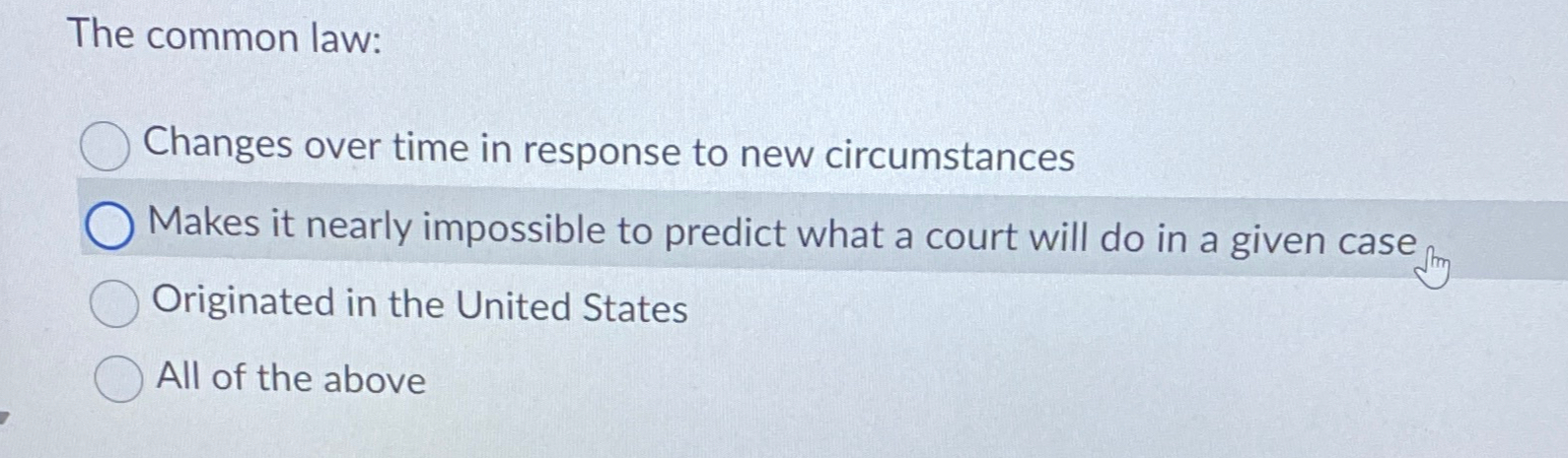  The common law: Changes over time in response to new circumstances