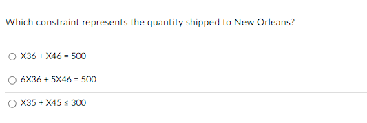 Company is a distributor of products. The network model below shows the