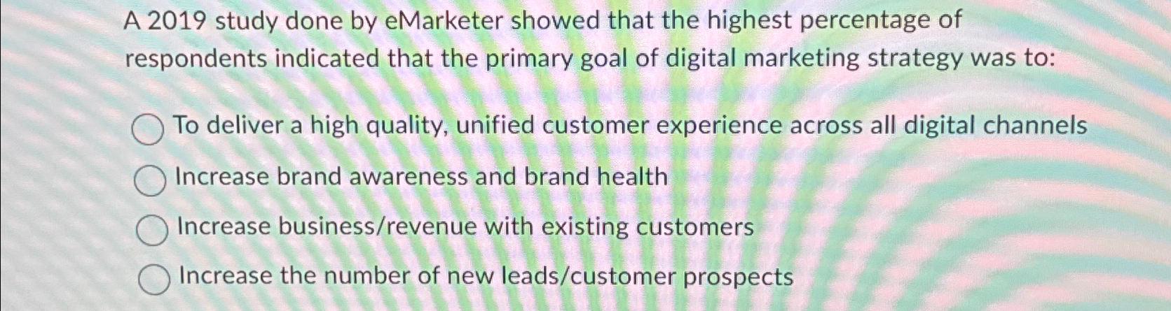  A 2019 study done by eMarketer showed that the highest percentage