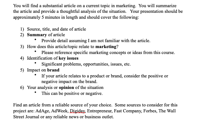  You will find a substantial article on a current topic in