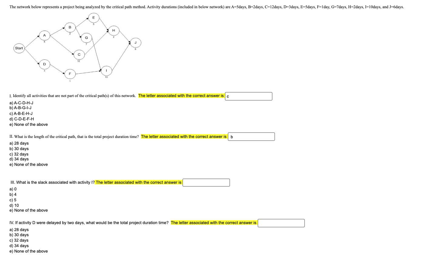 help please I. Identify all activities that are not part of the