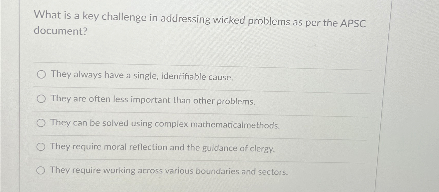  What is a key challenge in addressing wicked problems as per