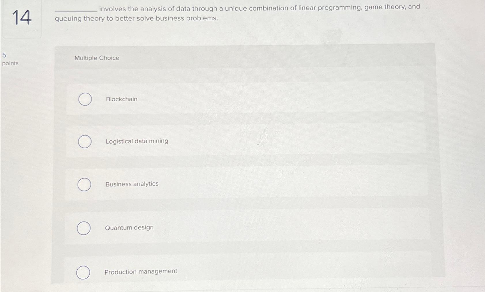  14 involves the analysis of data through a unique combination of