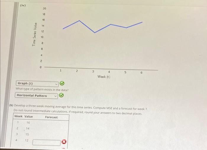and a forecast for week 7. Do not round intermediate calculations. If